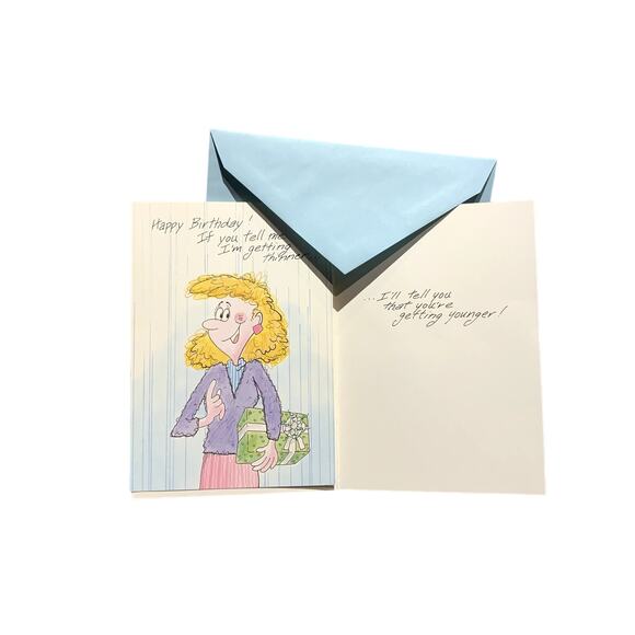 41 New Funny Vintage Characters Birthday Getting Older Greeting Cards Envelopes - Picture 9 of 9